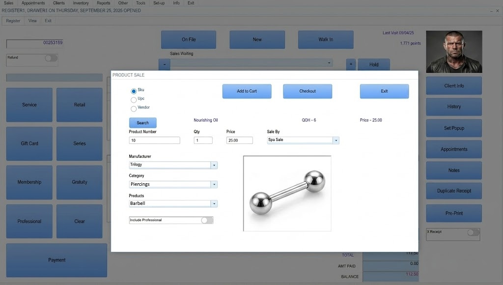 Our tattoo shop POS software makes checkouts fast, simple, and reliable so your artists can stay focused on clients instead of complicated payment systems.