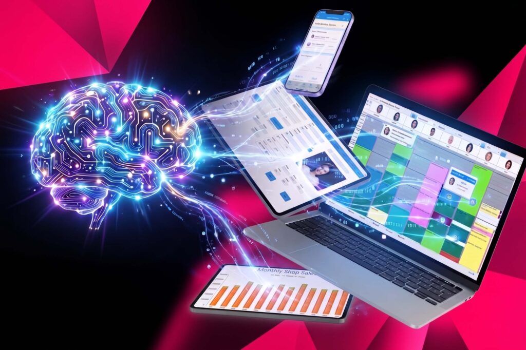 AI tattoo shop software dashboard powered by D.A.R.C.I.